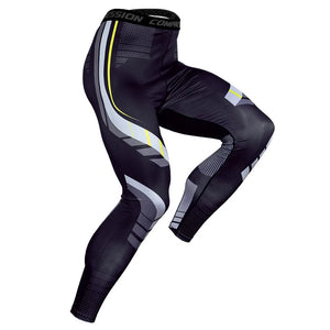 Men's Pro Compression Running Tights: Hot Yoga Pants for Gym & Basketball Rieworkes