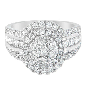 14k White Gold 2ct TDW Diamond Engagement Ring (H - I,SI2 - I1) - Rieworkes