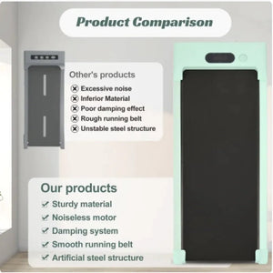 2 - in - 1 Under Desk Electric Treadmill 2.5HP with Remote Control & Display for Home, Office, and Gym - Rieworkes