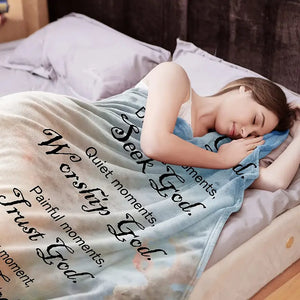 Christian Bible Verse Blanket for Women - Soft Plush Throw Mimarta