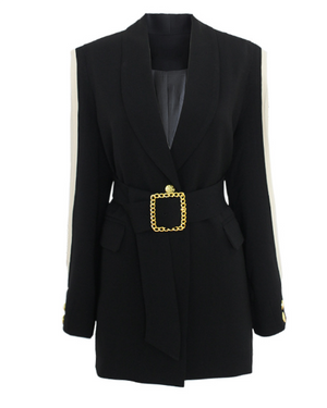 Waist-Belted Suit Mimarta