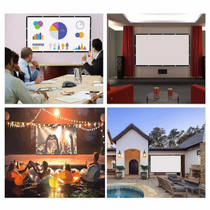 Portable Projector Curtain For Home Cinema & Office Rieworkes