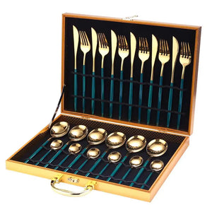 24 Pieces Luxury Cutlery Set Rieworkes
