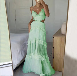 2023 Fall Sexy Lace Sheer Hole Slip Dress for Home Mimarta