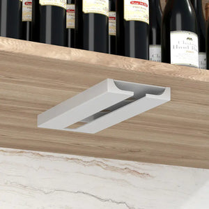 Wine Glass Holder Rack Under Shelf - No Drill Required Rieworkes