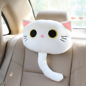 Cute Cartoon Cat Car Headrest and Neck Support Pillow Mimarta