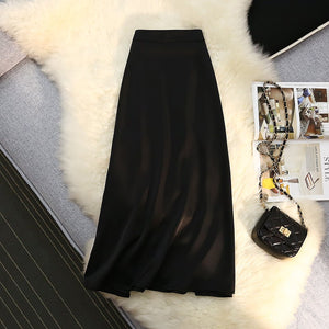 High-Quality Women's Acetate Satin Skirt Mimarta