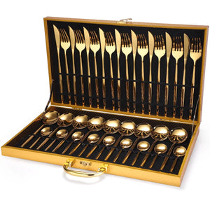 24 Pieces Luxury Cutlery Set Rieworkes