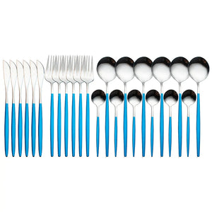 24 Pieces Luxury Cutlery Set Rieworkes