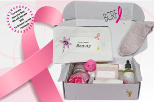 Breast cancer Awareness Gift Box - Hope for a warrior / a survivor / a mother - this is a support care pamper package - Natural Lavender Bath & Body Relaxing Package Rieworkes