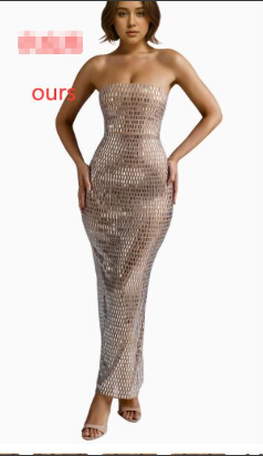 Sexy No Back Slim Long Dress Mimarta