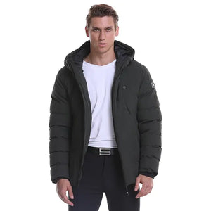 Fashion Men Women Electric Heated Jacket Heating Waistcoat USB Thermal Warm Cloth Feather Hot Sale Plus Size Winter Jacket Rieworkes