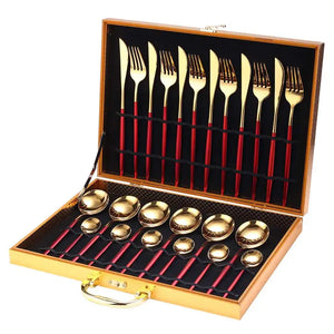 24 Pieces Luxury Cutlery Set Rieworkes