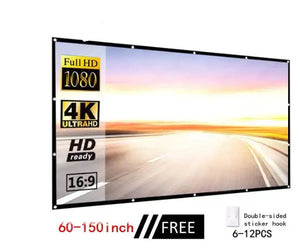 Portable Projector Curtain For Home Cinema & Office Rieworkes
