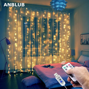 LED Curtain String Light Rieworkes