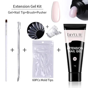 LILYCUTE Nail Extension Gel Set Rieworkes
