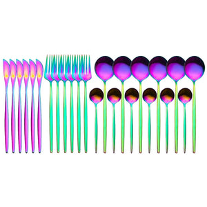 24 Pieces Luxury Cutlery Set Rieworkes