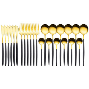 24 Pieces Luxury Cutlery Set Rieworkes