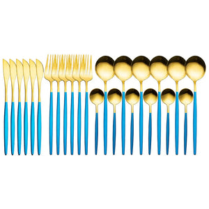 24 Pieces Luxury Cutlery Set Rieworkes