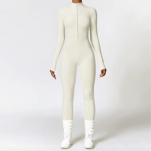 Women's Warm Zipper Yoga Jumpsuit Mimarta