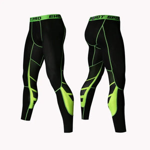 Men's Pro Compression Running Tights: Hot Yoga Pants for Gym & Basketball Rieworkes