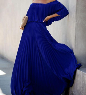 2020 New Sexy Off-Shoulder Chiffon Dress Mimarta