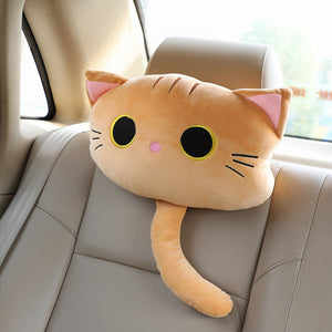 Cute Cartoon Cat Car Headrest and Neck Support Pillow Mimarta