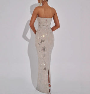 Sexy No Back Slim Long Dress Mimarta