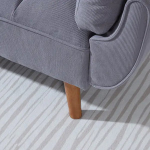 2064 Corduroy Sofa Sofa Bed-Smoke Gray Mimarta