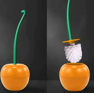 Cherry Toilet Brush Set - Plastic Cleaning Tool (One Set) Rieworkes