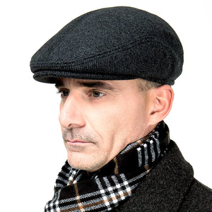 Winter for Men Outdoor Hat Beret Flat Newsboy Gatsby Hats Adjustable Warm Sport Golf Flat Cap Hats Dad Caps Earflaps Thickened 56-58CM(Winter-M) Mimarta