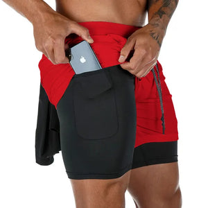 Camo Running Shorts Men Gym Sports Rieworkes