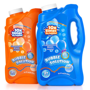 Kissdream 2 Bottles Bubble Solution Refills 64 oz Bubbles Concentrated for Bubble Machine Bubble Gun Bubble Wands Bubble Mower Bubble Juice Refills Rieworkes
