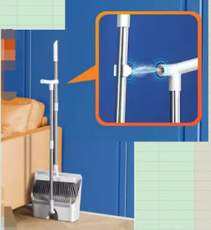 Home Windproof Floor Broom & Dustpan Set Rieworkes