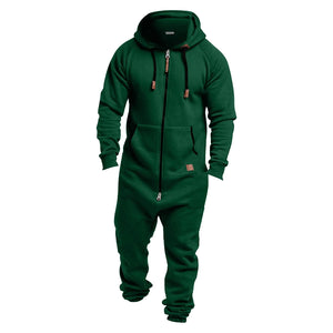 White Jumpsuit Men Velvet Playsuit Velour Tracksuit Men Blue Sweatsuit Mens Sweat Suits 2 Piece Set (Green#01,S) Rieworkes