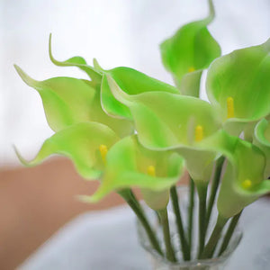 Artificial Calla Lily Decor for Living Room & Dining Table Rieworkes