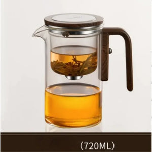 Elegant Glass Teapot & Tea Set with Water Separation Rieworkes