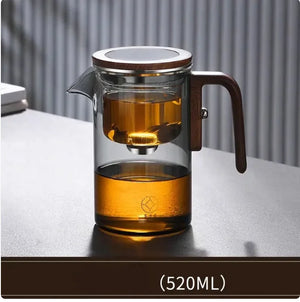 Elegant Glass Teapot & Tea Set with Water Separation Rieworkes
