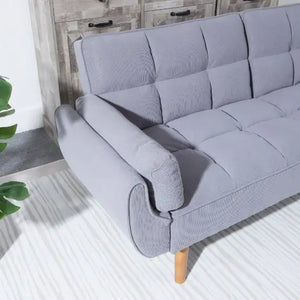 2064 Corduroy Sofa Sofa Bed-Smoke Gray Mimarta