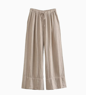 Linen Jacket with Wide-Leg Pants (One Piece) Mimarta