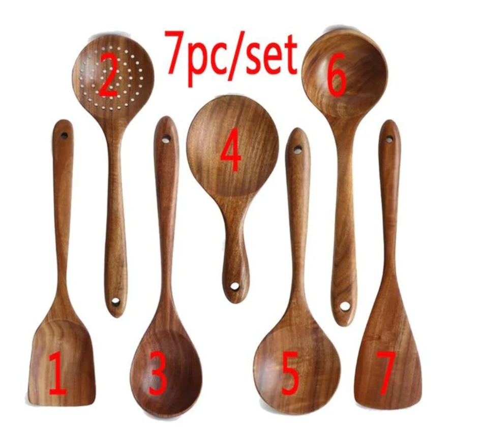 Essential Non-Stick Cookware & Wooden Spoon Set Mimarta