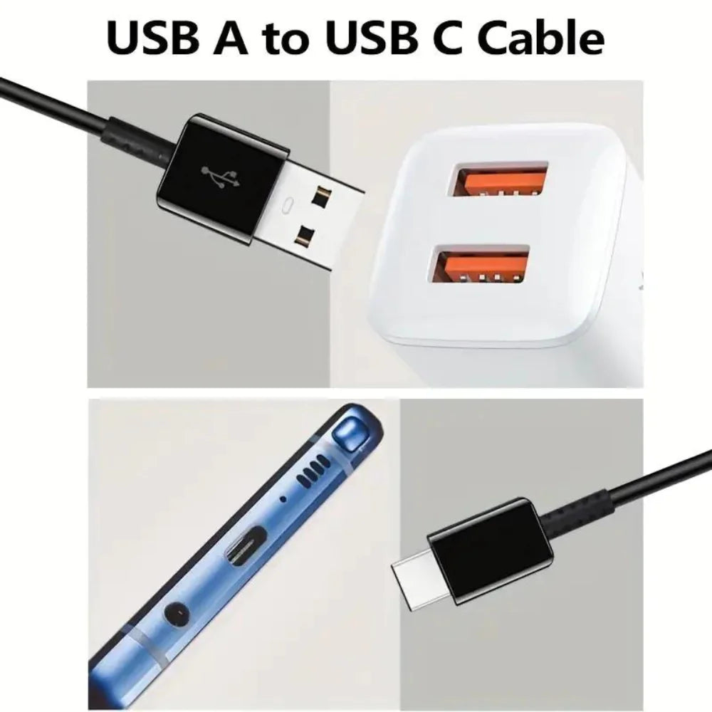10FT Type C Cable Charging Cord Black Rieworkes