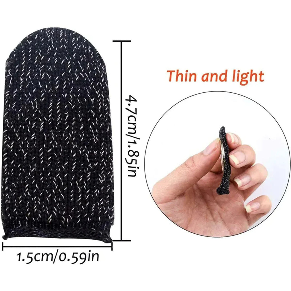 10 Pcs Screen PUBG Gaming Finger Sleeve Game Controller Mobile Sweatproof Gloves - Rieworkes