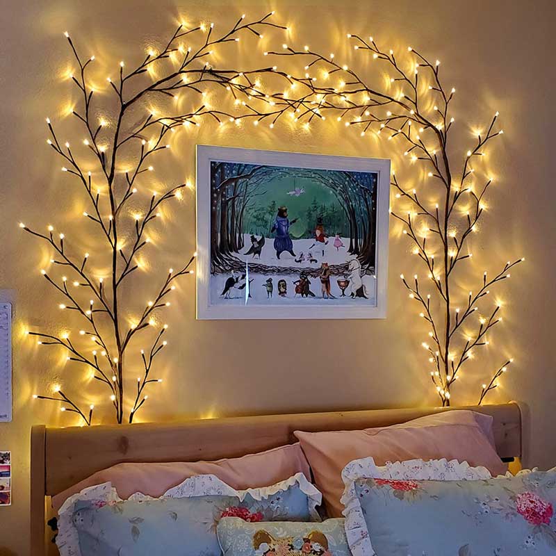144 Leds Lighted Vine Tree for Home - Rieworkes