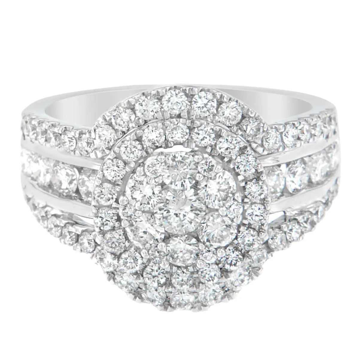 14k White Gold 2ct TDW Diamond Engagement Ring (H - I,SI2 - I1) - Rieworkes