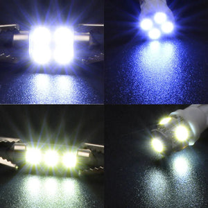 14Pcs T10 36mm LED Interior Car Accessories Kit Map Dome License Plate Lights - Rieworkes
