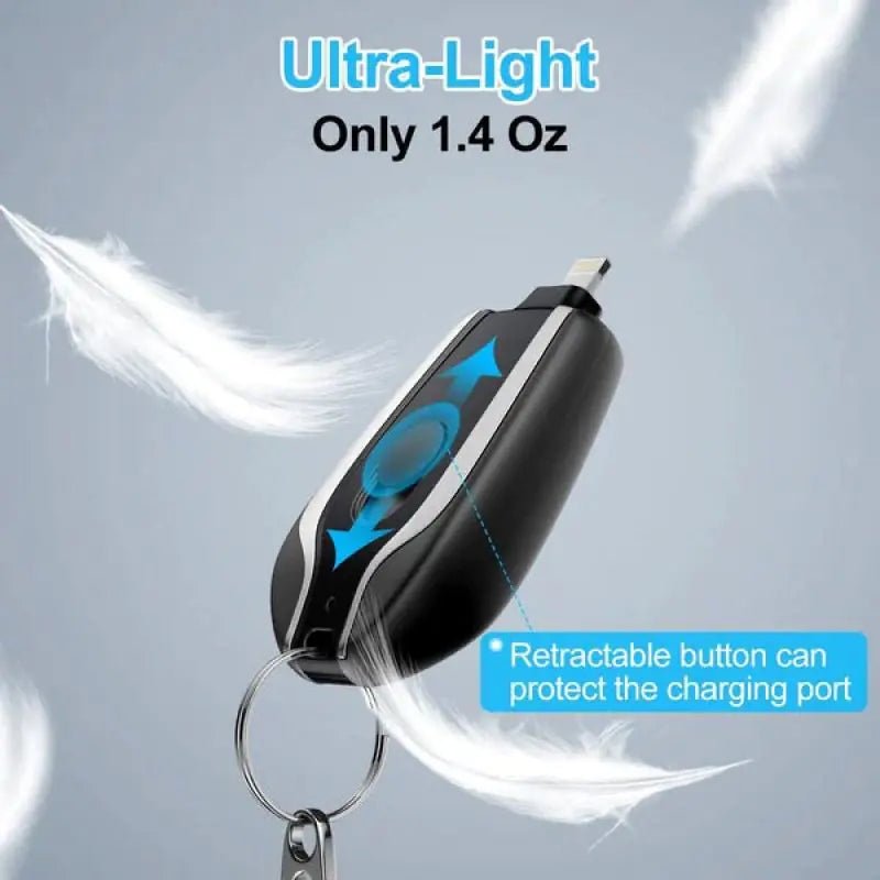 1500mAh Iphone Portable Charger Keychain Charger With Type - C - Rieworkes
