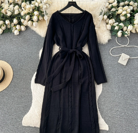 Elegant Knitted Dress for Women Mimarta