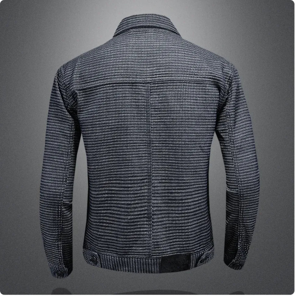 Men's Casual Denim Motorcycle Jacket Rieworkes