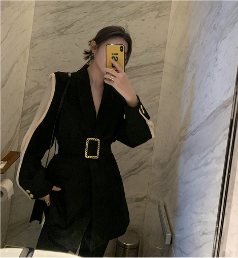 Waist-Belted Suit Mimarta